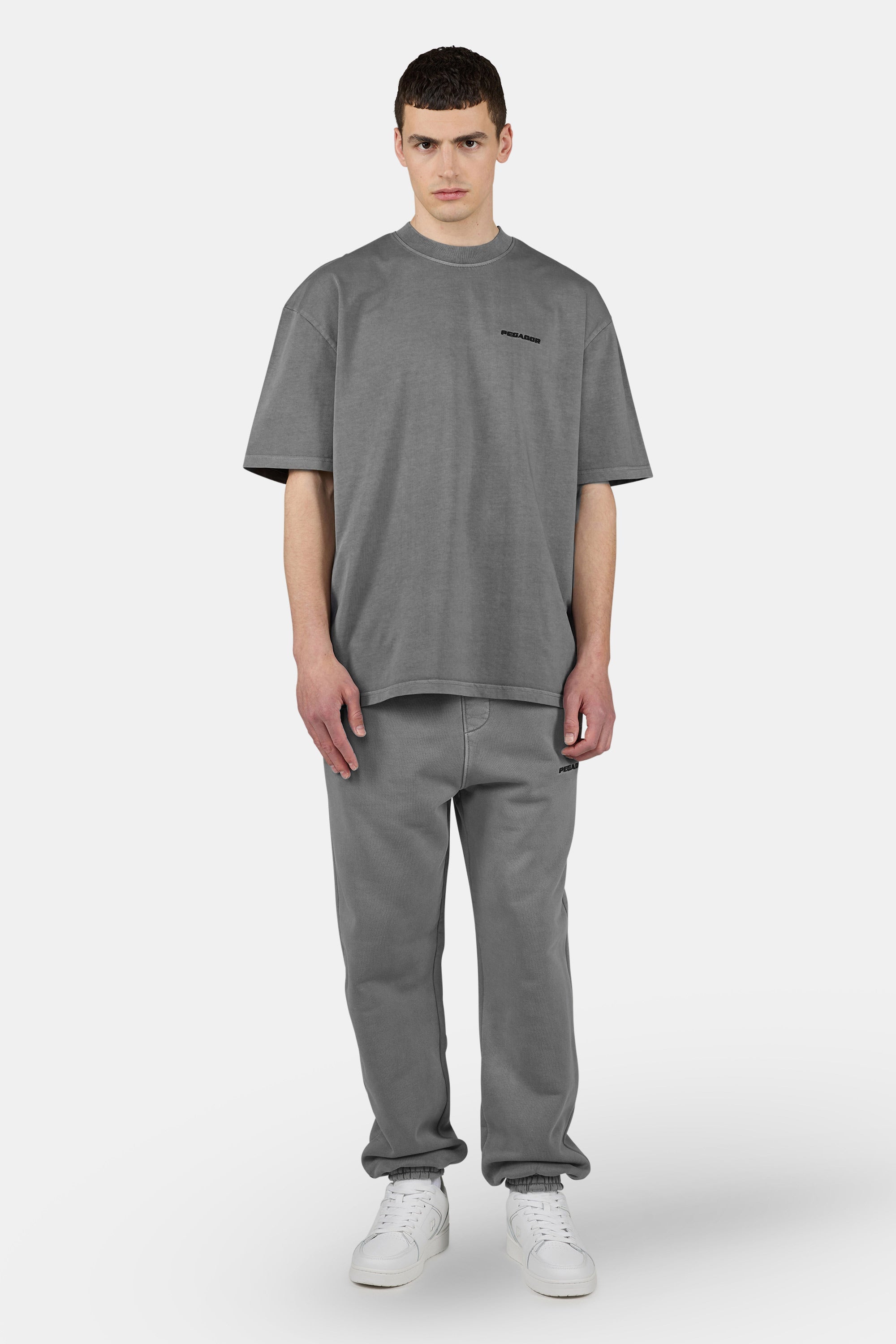 Logo Oversized Tee Vintage Grey