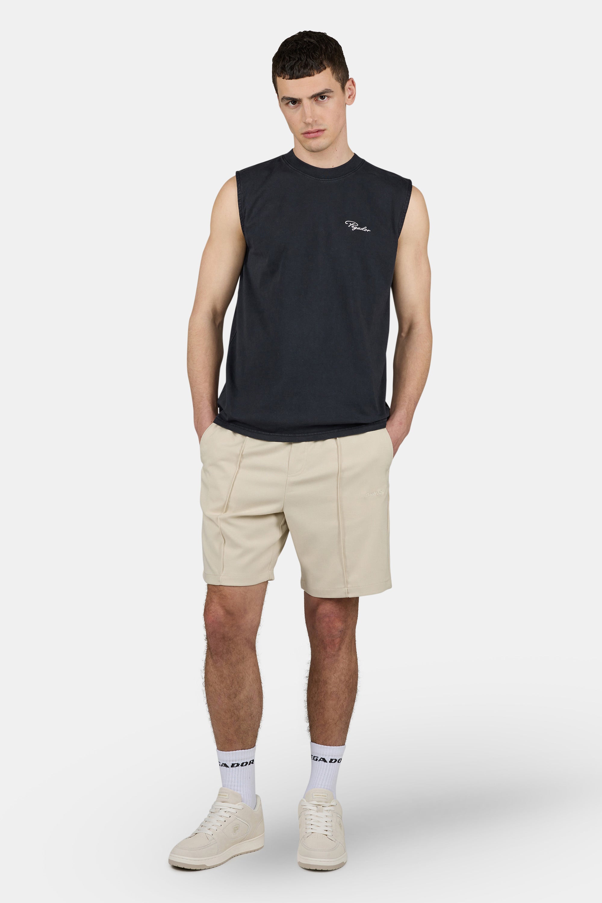 Signar Sleeveless Tee Vintage Black Unbleached