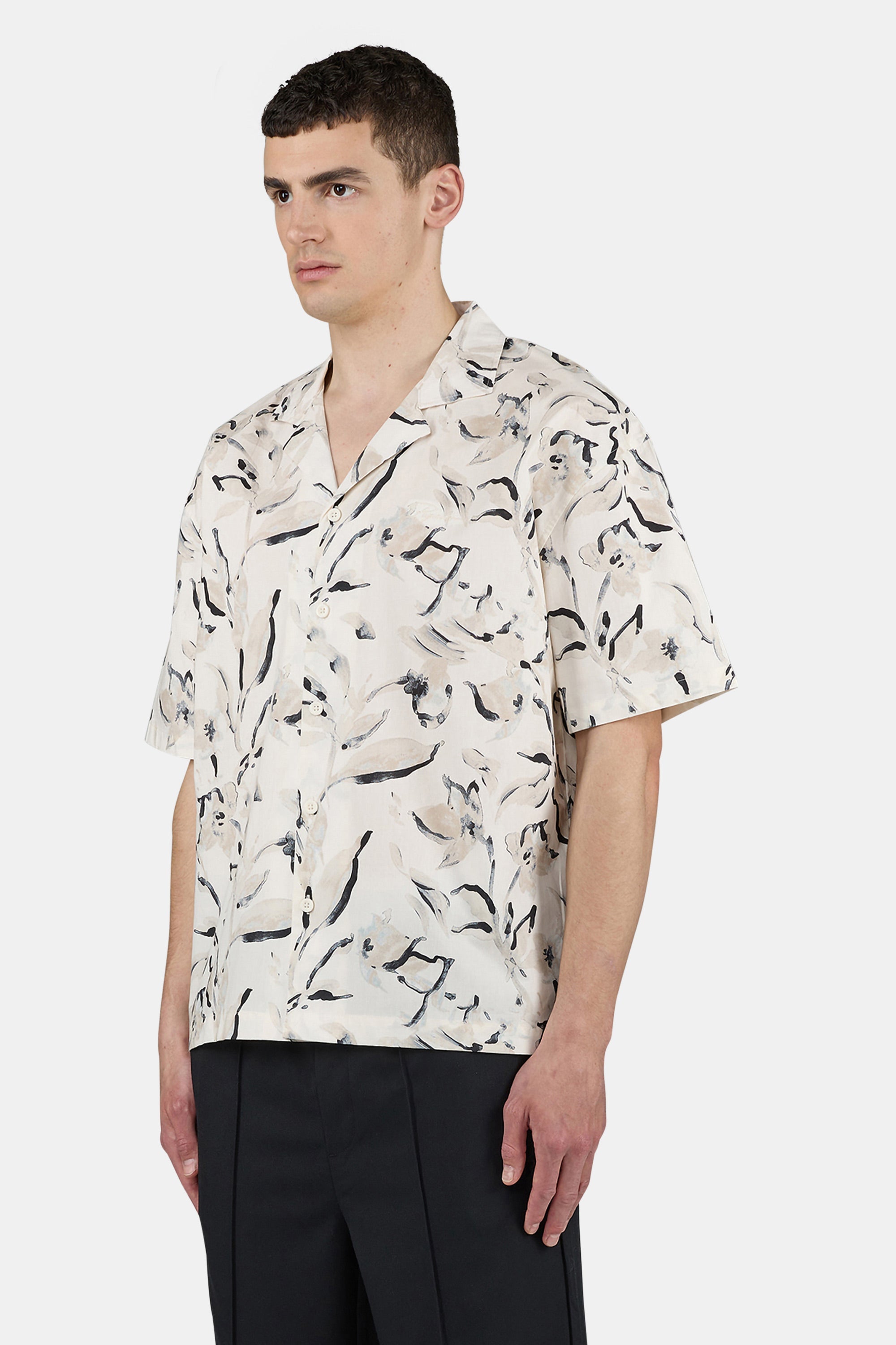 Novo Printed Summer Shirt Unbleached