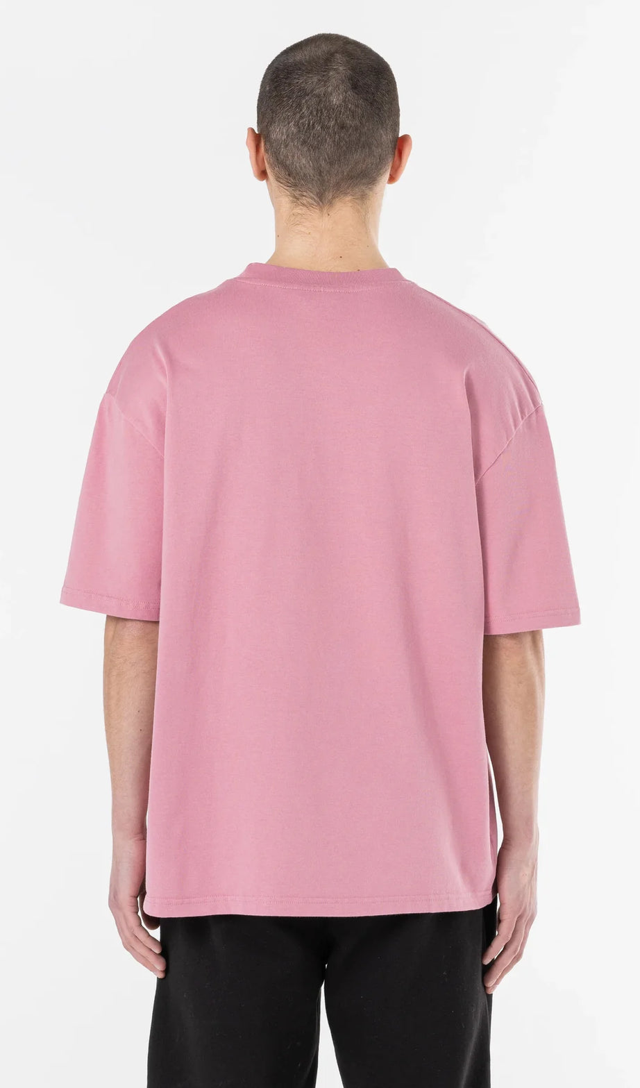 Logo Oversized Tee Washed Rust Pink Gum