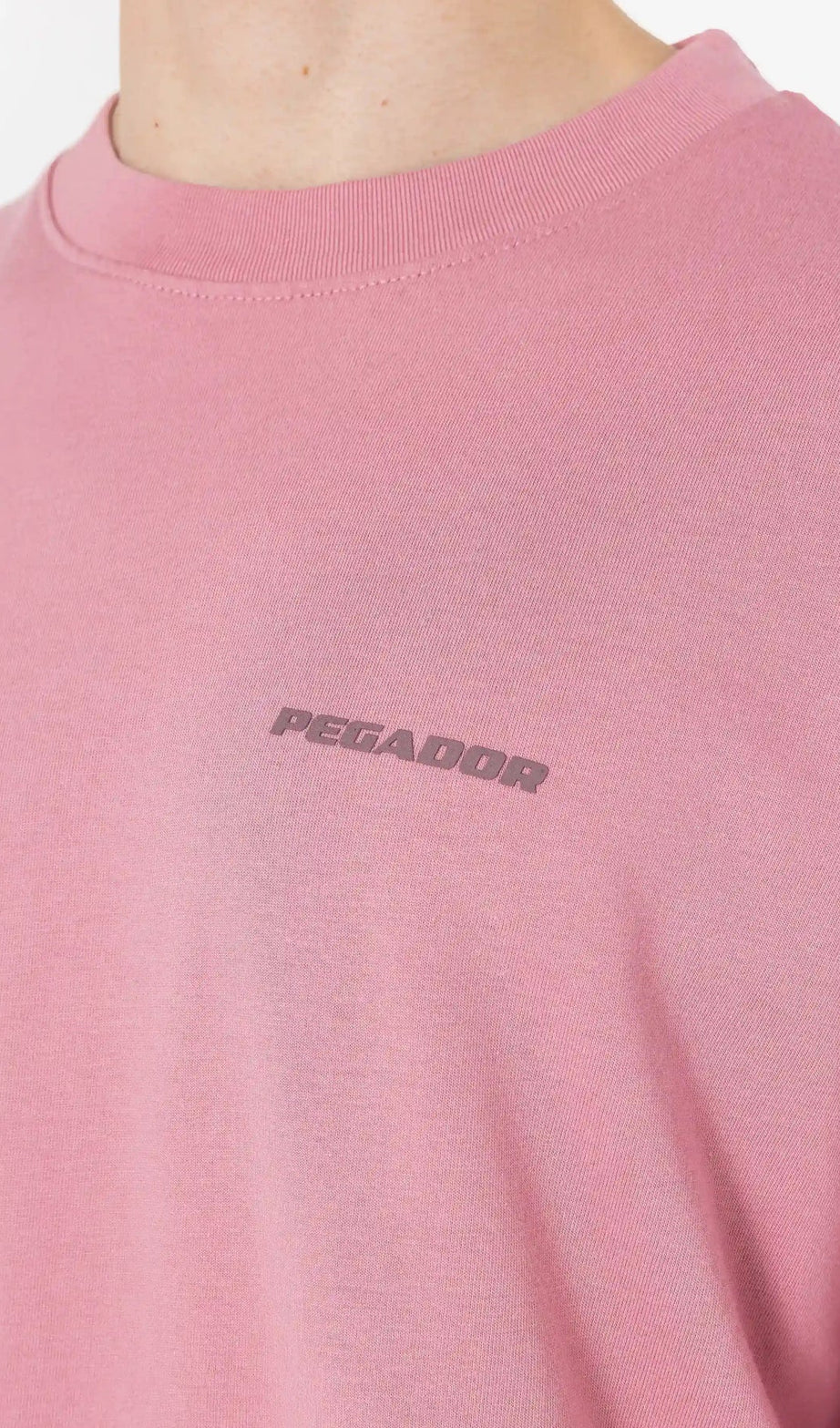 Logo Oversized Tee Washed Rust Pink Gum