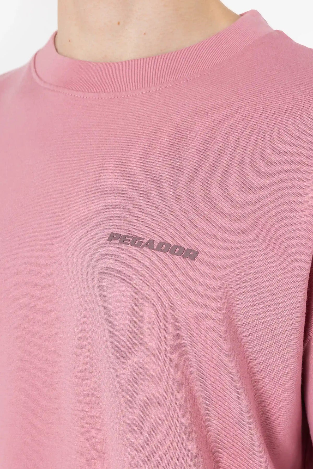 Logo Oversized Tee Washed Rust Pink Gum