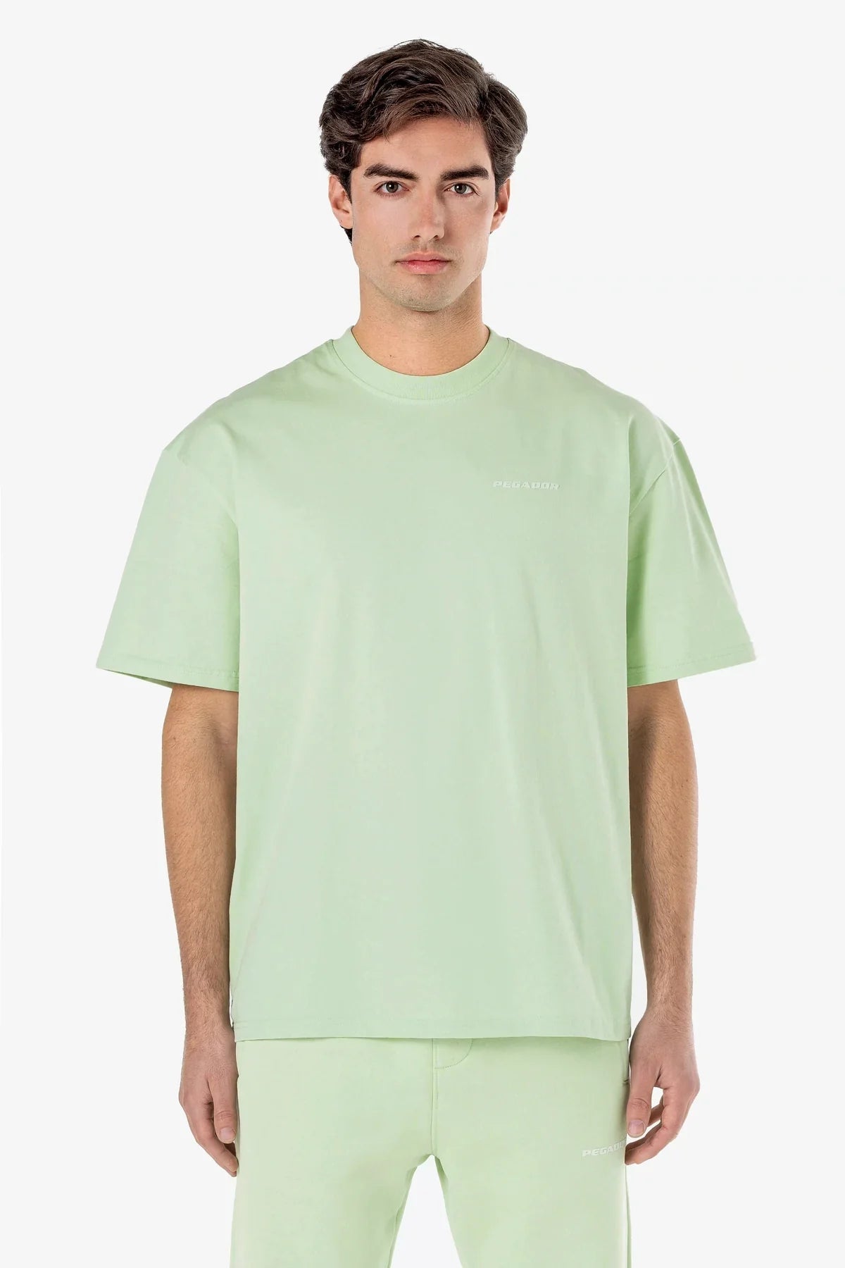 Logo Oversized Tee Washed Matcha Green Gum