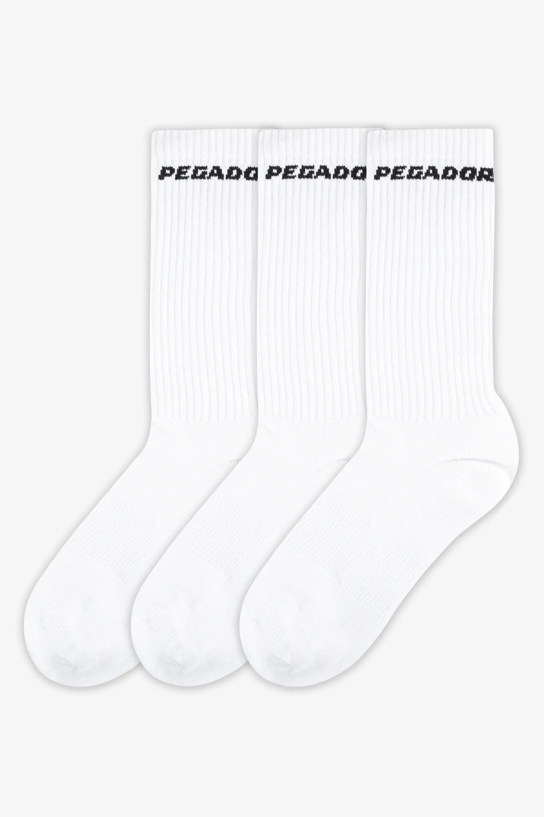 Side Logo Socks White Black