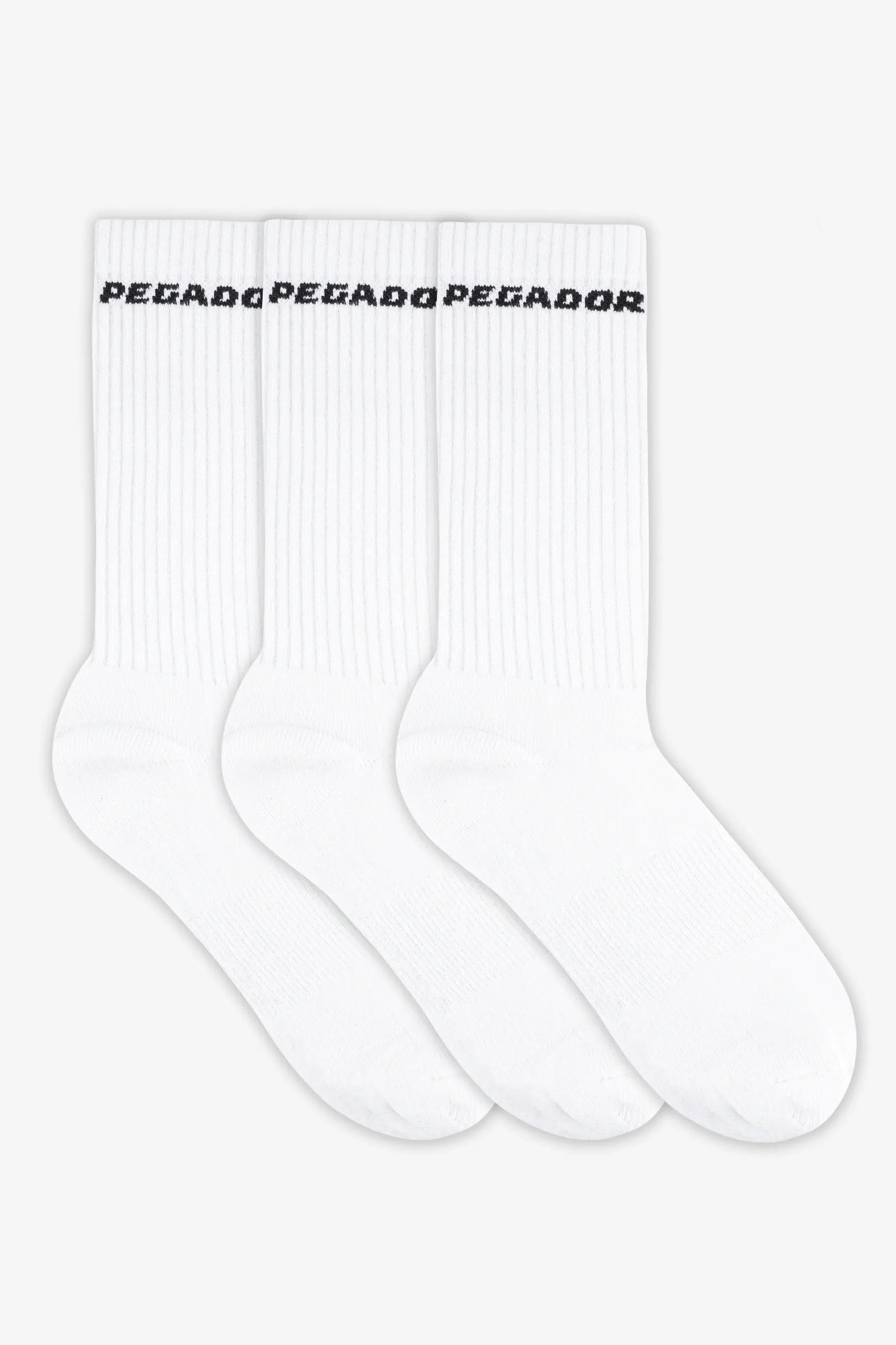 Side Logo Socks White Black