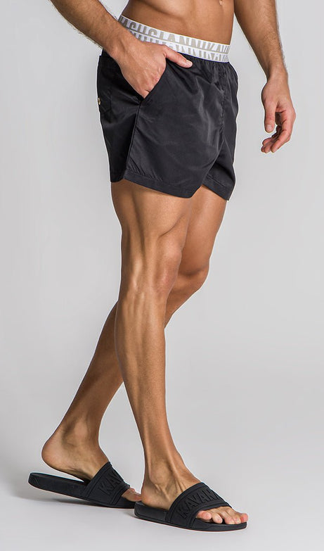 BLACK CAPRI SHORT - Drakkar shop