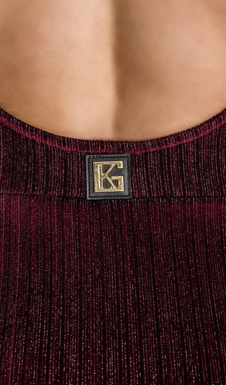 BURGUNDY NOVEL DRESS - Drakkar shop