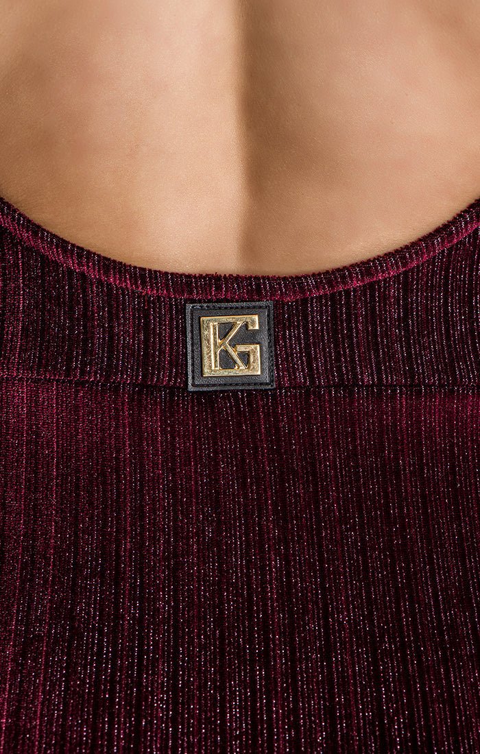 BURGUNDY NOVEL DRESS - Drakkar shop