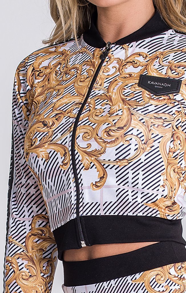 Gold Baroque Tartan Jacket - Drakkar shop