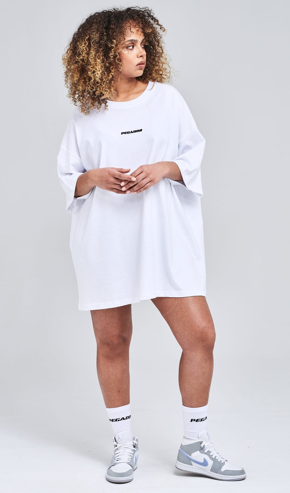 GOLDEN GATE LOGO SKIRT TEE WHITE - Drakkar shop