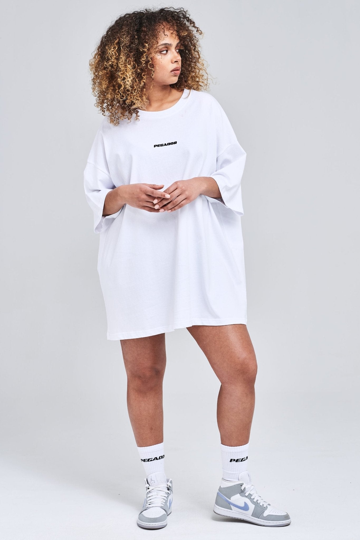 GOLDEN GATE LOGO SKIRT TEE WHITE - Drakkar shop