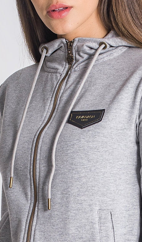 Grey Melange Core Hoodie Jacket - Drakkar shop