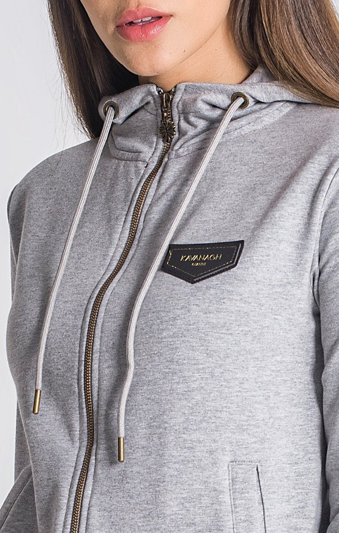 Grey Melange Core Hoodie Jacket - Drakkar shop