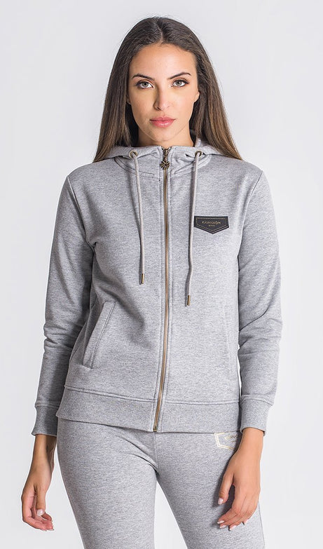 Grey Melange Core Hoodie Jacket - Drakkar shop