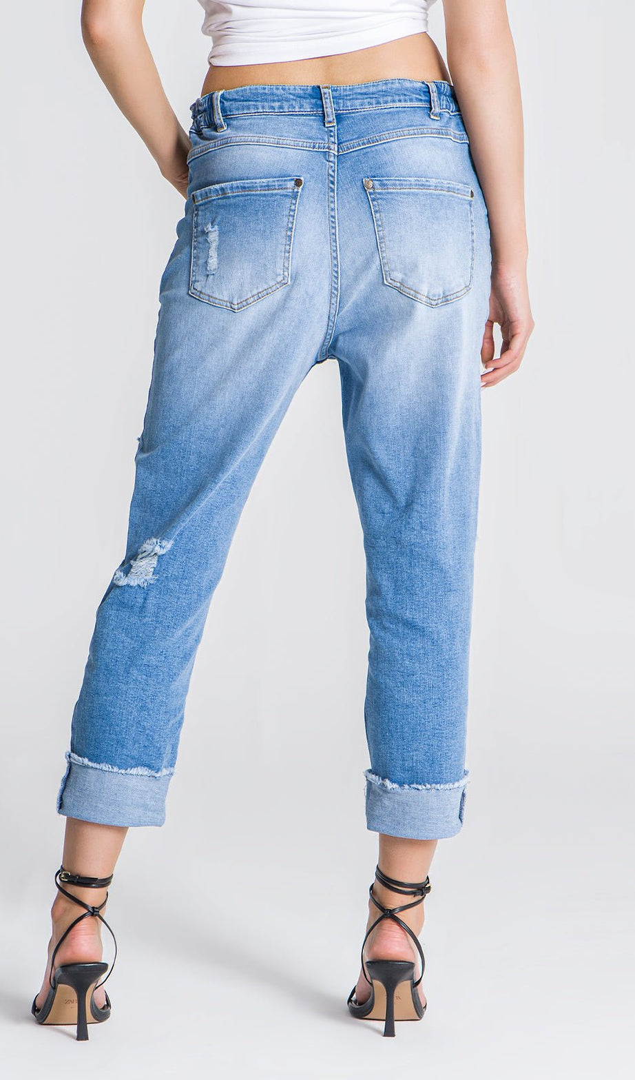 LIGHT BLUE GK IRON MOM JEANS - Drakkar shop