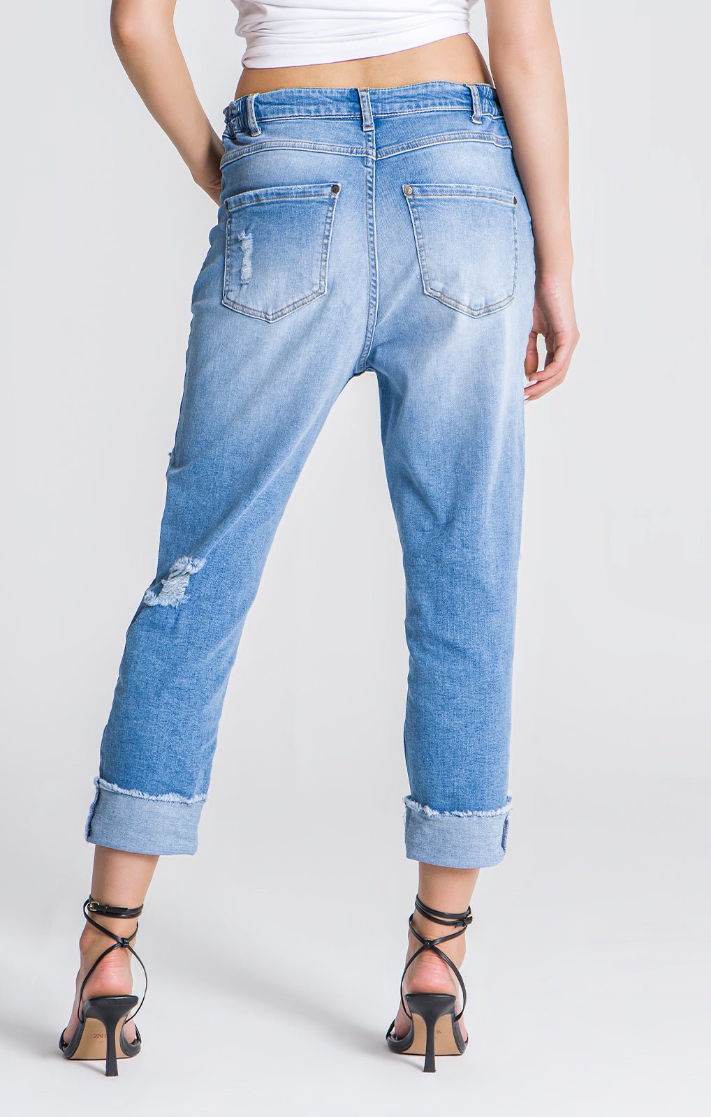 LIGHT BLUE GK IRON MOM JEANS - Drakkar shop
