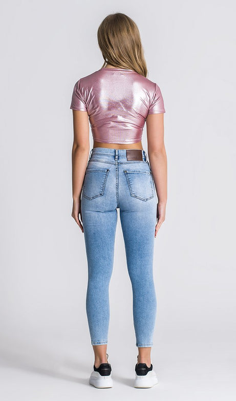 PINK CORE WINNERS CROPPED TEE - Drakkar shop
