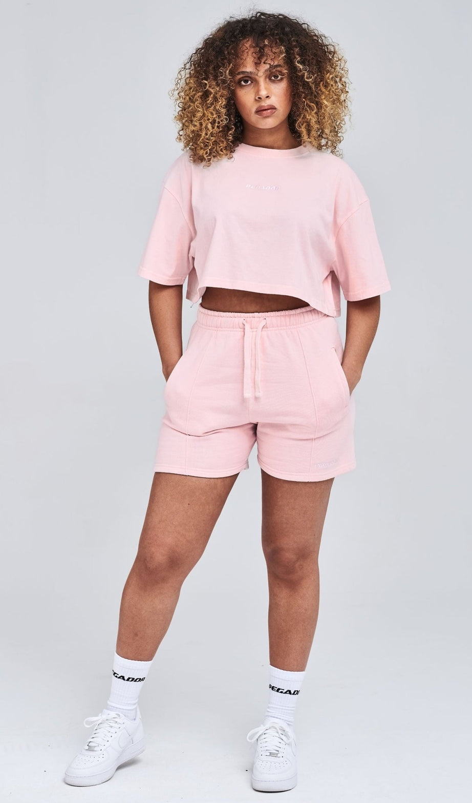 SULLY HIGH WAISTED SHORT WASHED FLAMINGO - Drakkar shop