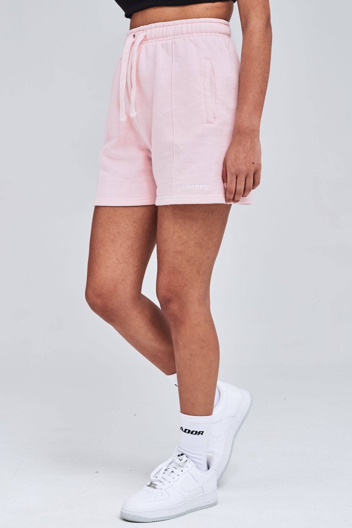 SULLY HIGH WAISTED SHORT WASHED FLAMINGO - Drakkar shop