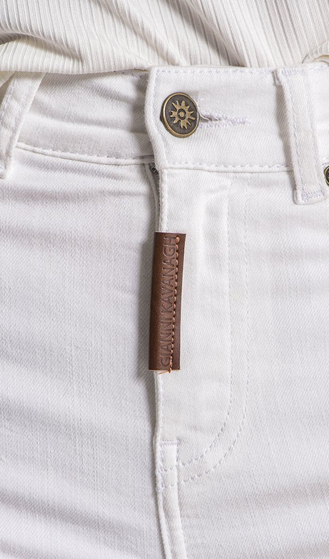 WHITE GK RIPPED SHORTS - Drakkar shop