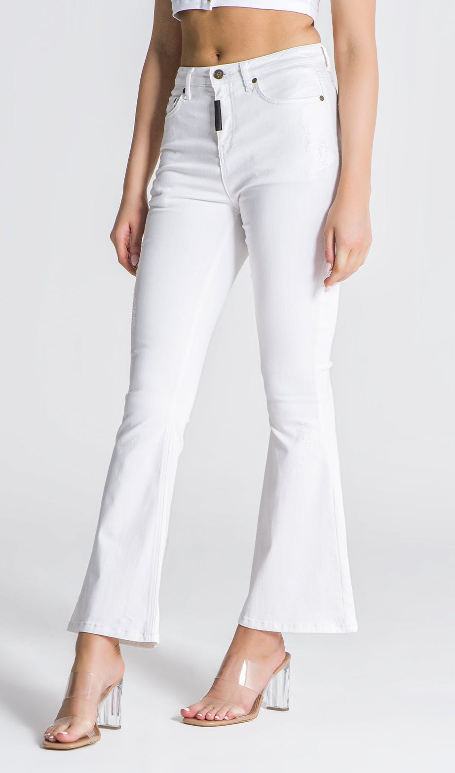 WHITE RESTART JEANS - Drakkar shop