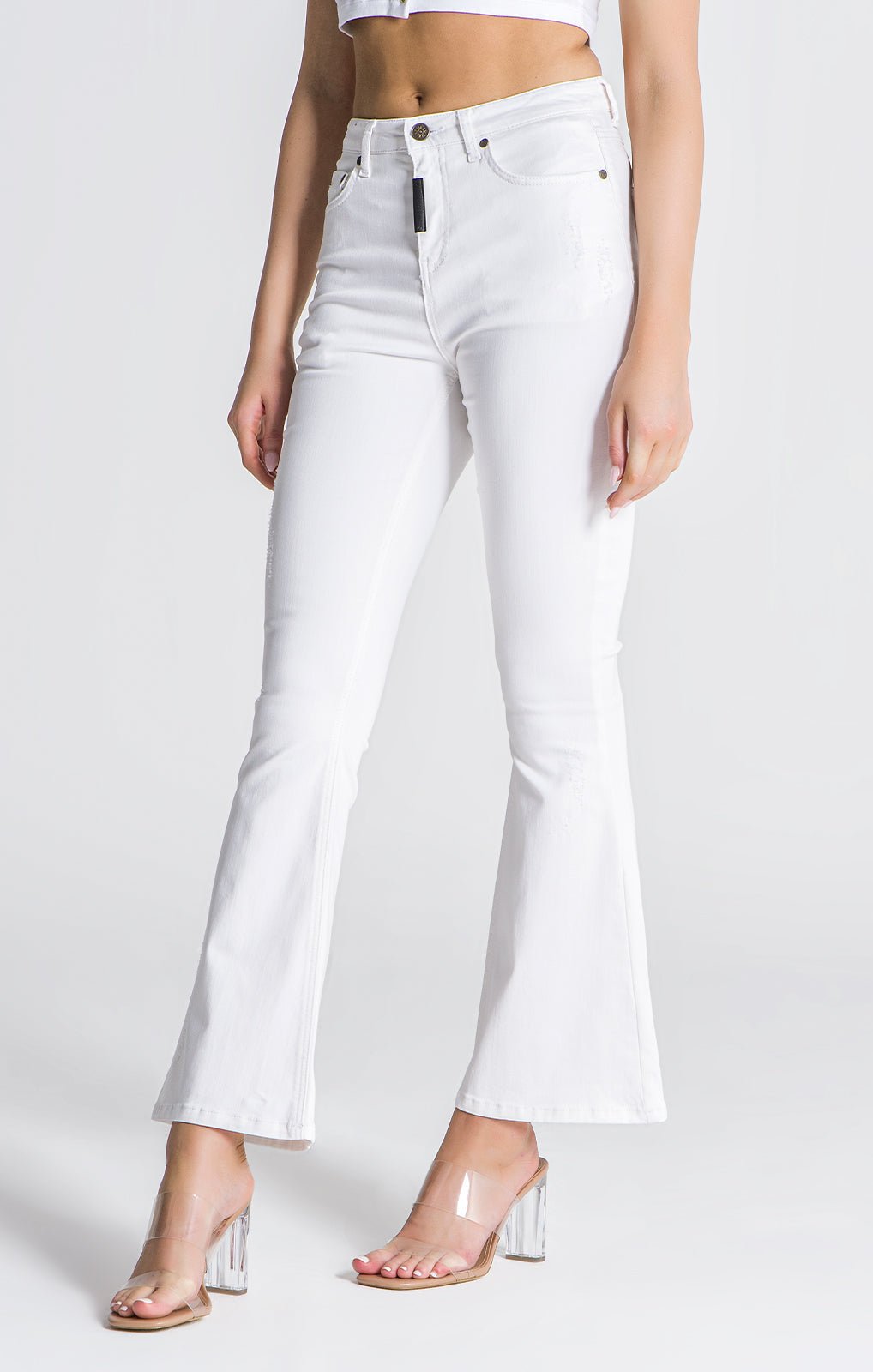 WHITE RESTART JEANS - Drakkar shop