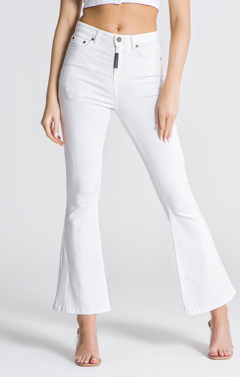 WHITE RESTART JEANS - Drakkar shop
