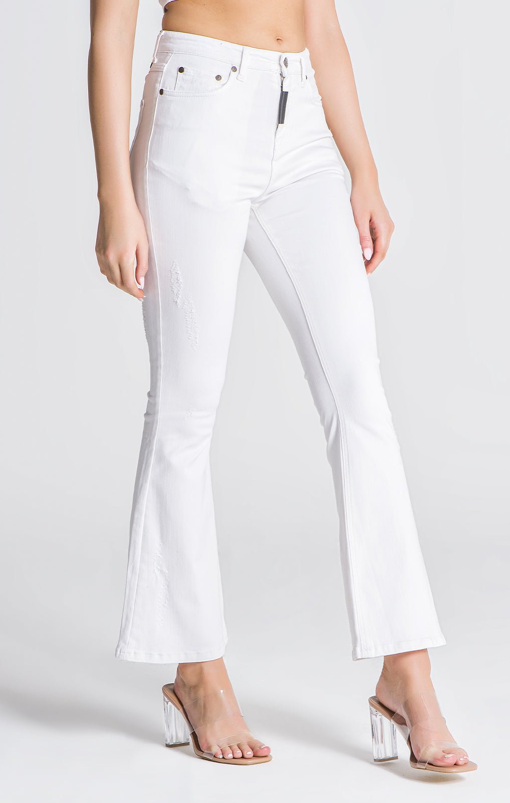 WHITE RESTART JEANS - Drakkar shop