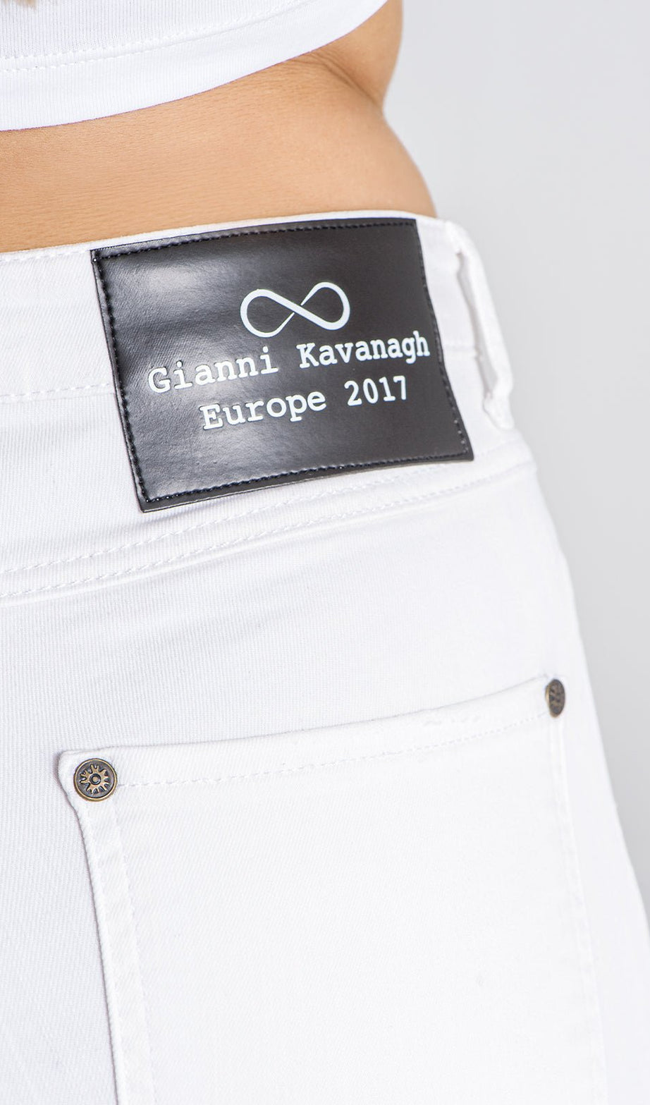 WHITE RESTART JEANS - Drakkar shop